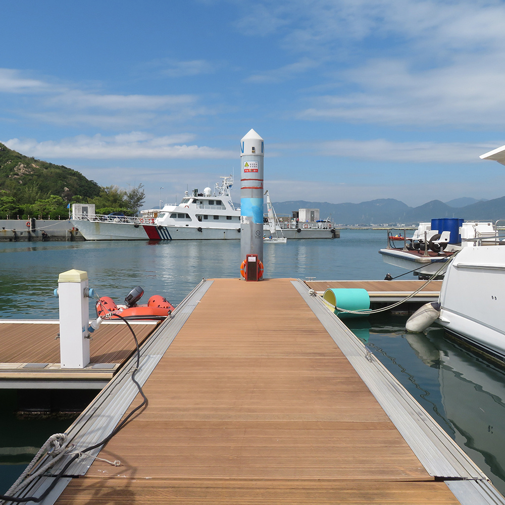 Floating Dock Platform Boats Marina Walkway Floaters  Docks Jetty Aluminum Handrail Bridge Floating Pontoon