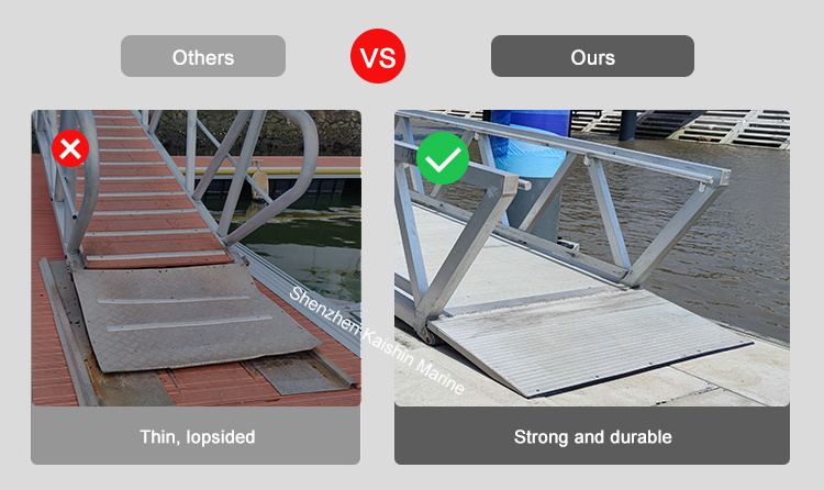 Advanced Floating Marina Dock Platforms & Jetty Floaters Reliable Aluminum Handrails Perfect for Floating Pontoon Boat Bridges