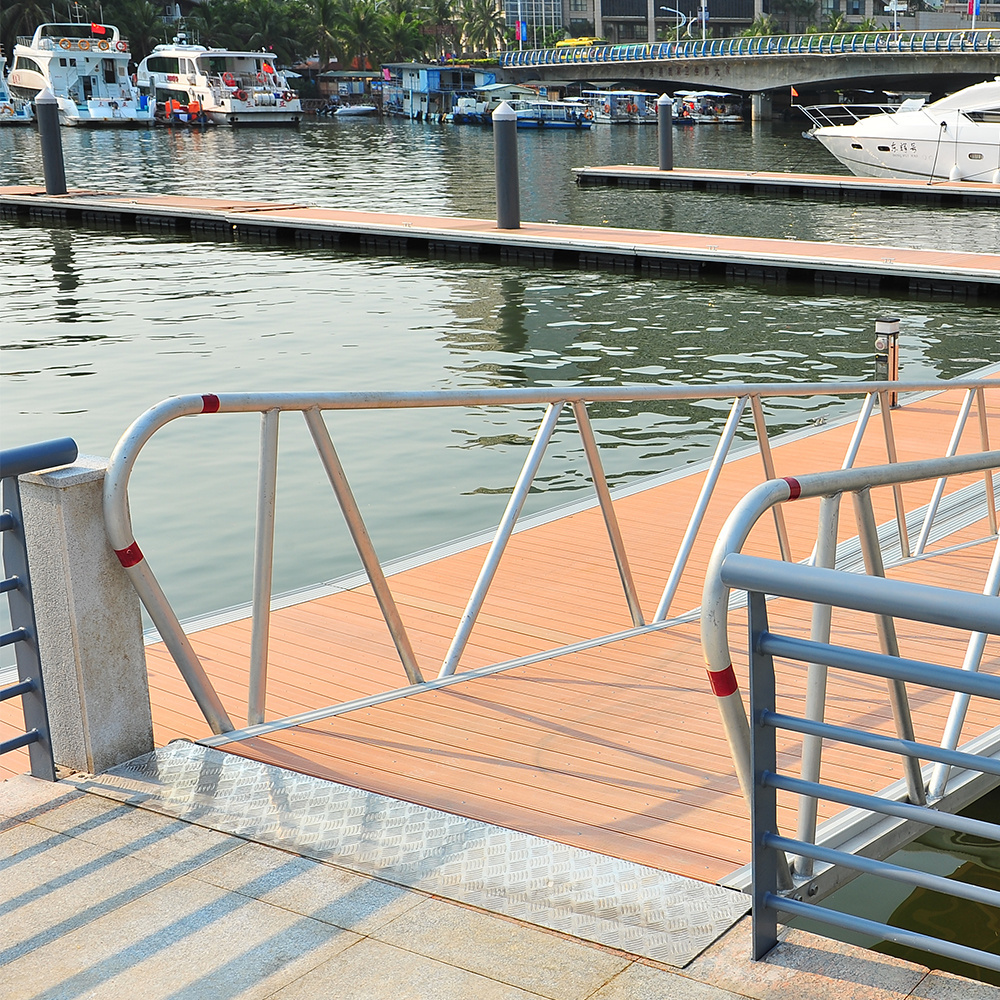 Advanced Floating Marina Dock Platforms & Jetty Floaters Reliable Aluminum Handrails Perfect for Floating Pontoon Boat Bridges