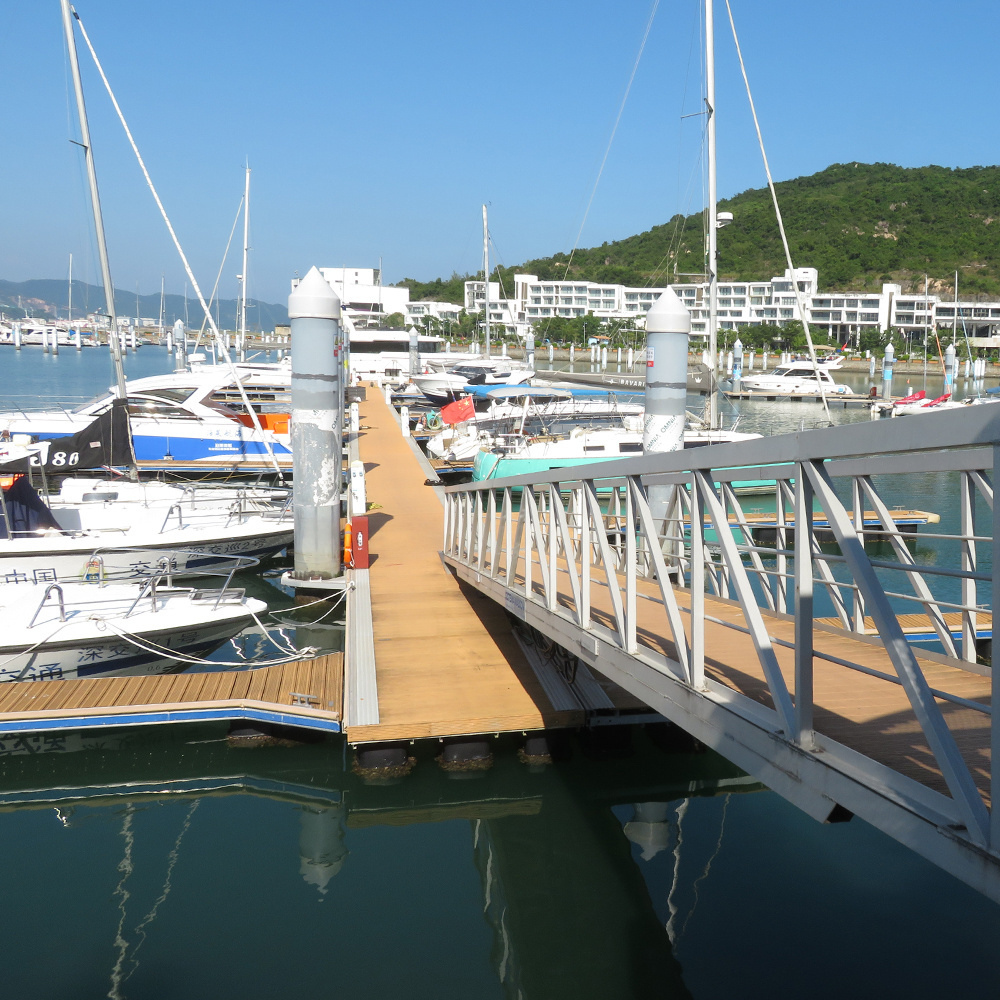 Aluminum Floating Dock Walking Dock Floating Decking Bridge Walkway Marine Pontoon Floating Dock Boat Berth