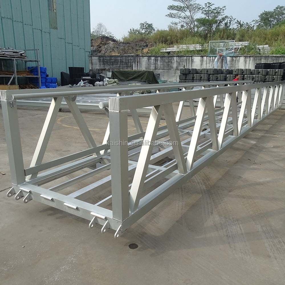 Heavy-Duty Aluminum Alloy Marine Gangway Aluminum Frame with HDPE Pontoon for Safe Docking