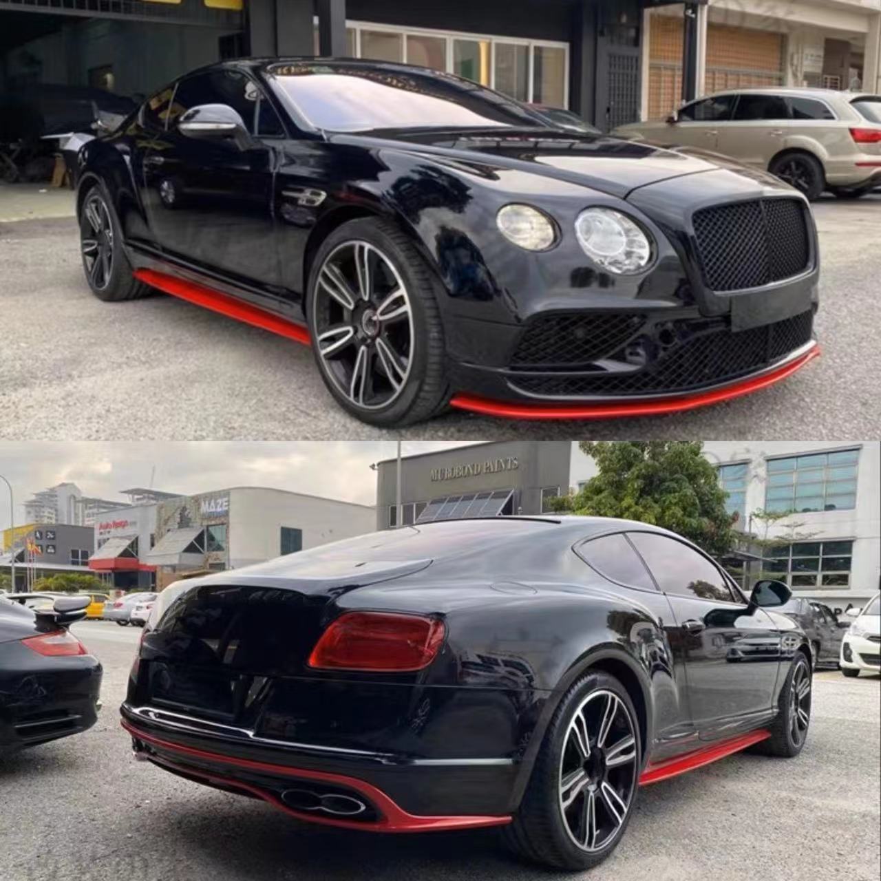 For 2012-2015 Year Bentley Continental GT Upgrade To 2018 Body Kit Front Rear Bumper Grills Fenders