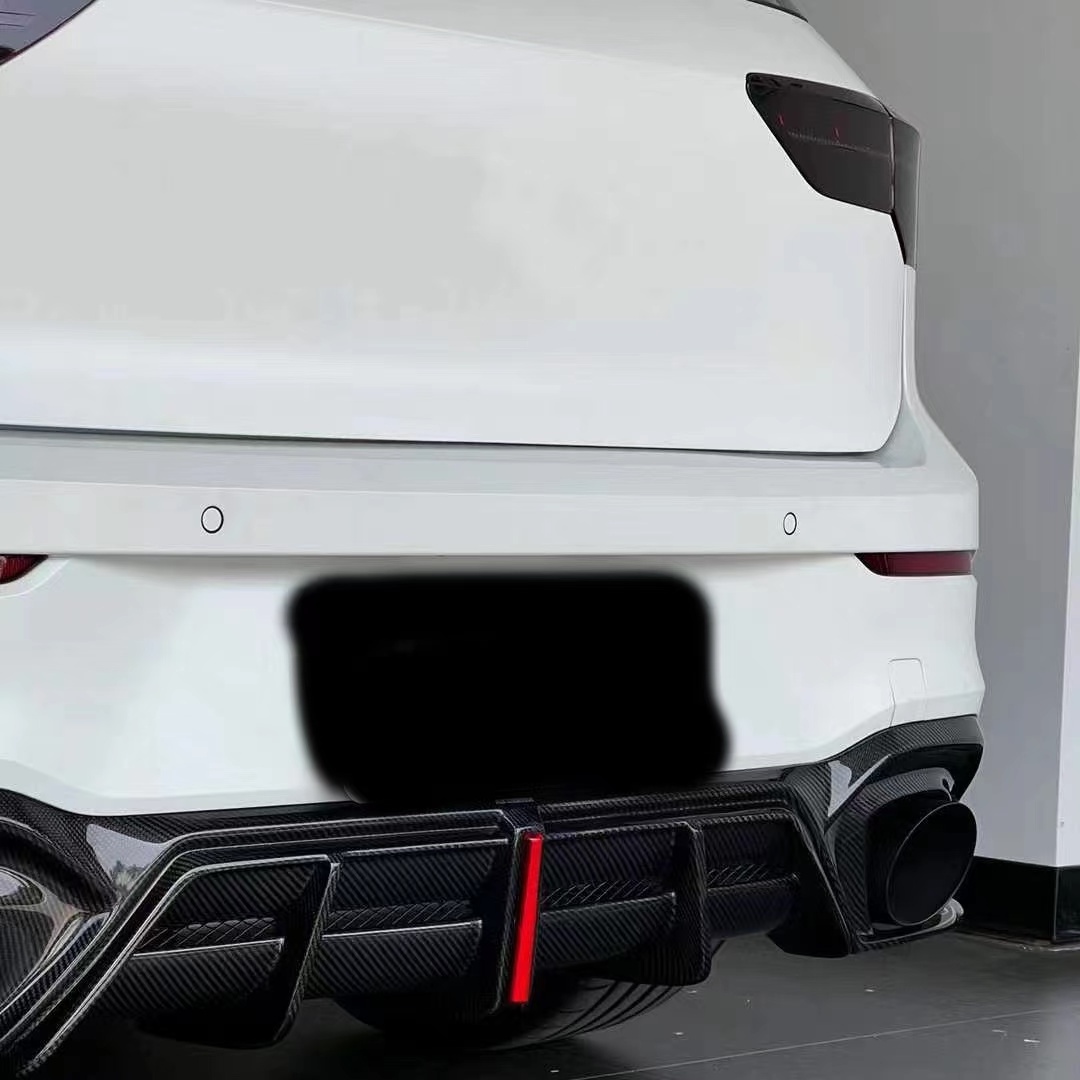 High Quality Body Kit Carbon Fiber Rear Diffuser Rear Lip For VW Golf 8 Gti