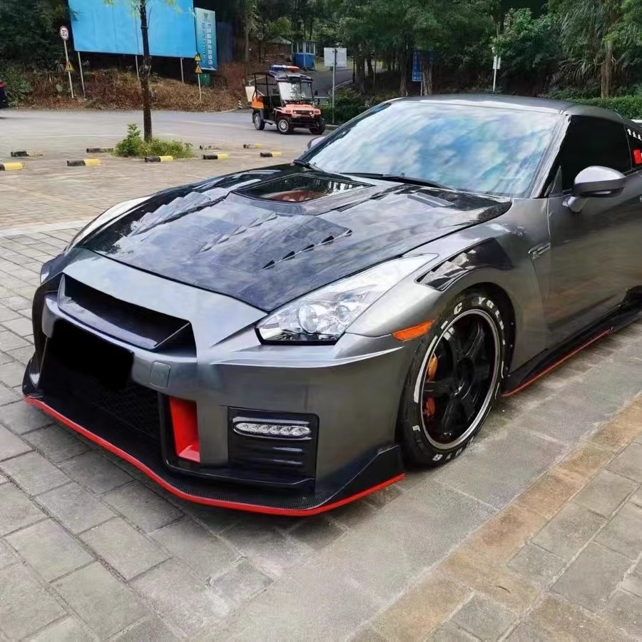 Hot Sale For Nissan GTR GTR35 Hood IMP Style Carbon Fiber Engine Hood Car Hood