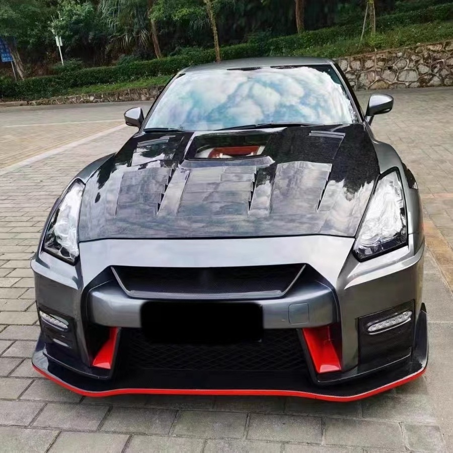 Hot Sale For Nissan GTR GTR35 Hood IMP Style Carbon Fiber Engine Hood Car Hood