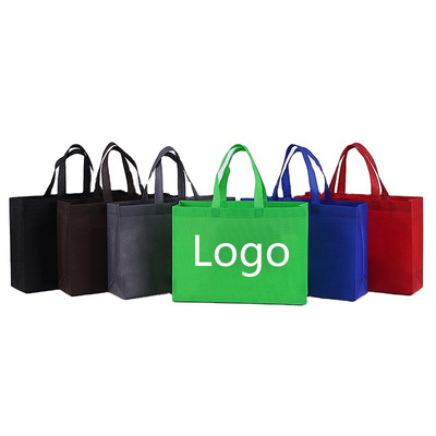 Wholesale  Non woven bag in stock  M size  Promotional Reusable Shopping Tote Bags non woven shopping bag