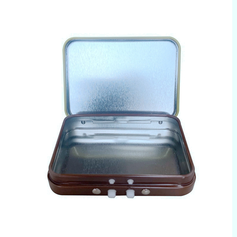 Child Proof Resistant Custom Printing Food Grade Mint Candy Chew Gum Packaging Metal Tin Box