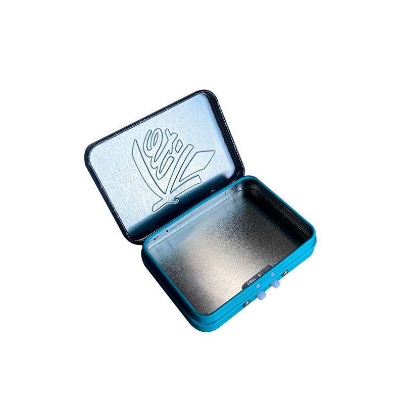 Child Proof Resistant Custom Printing Food Grade Mint Candy Chew Gum Packaging Metal Tin Box