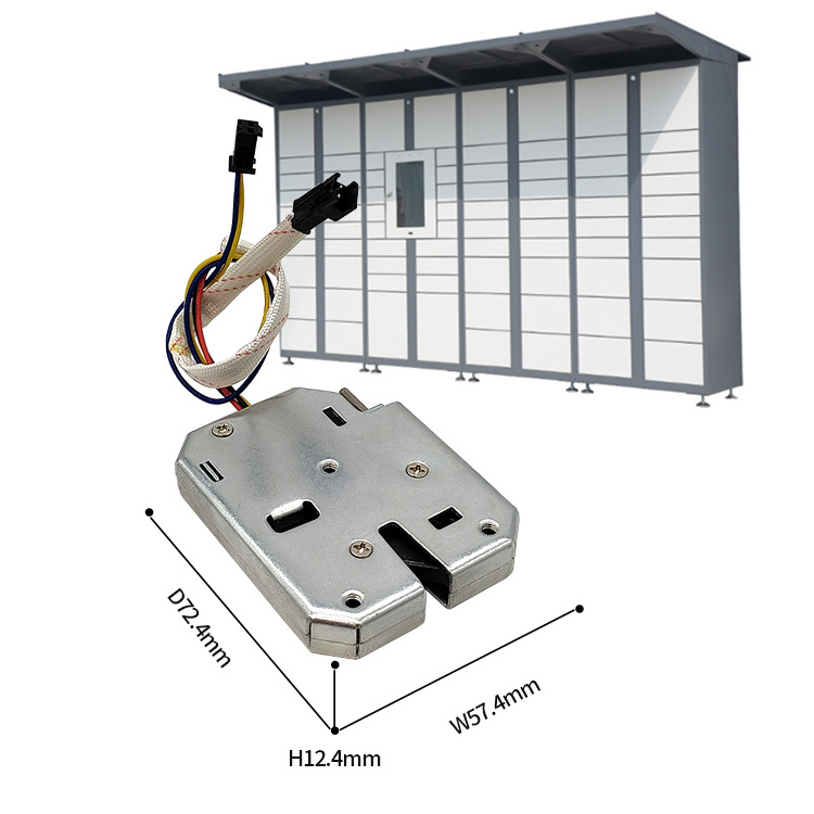 KSJ DC 12V 24V Small Solenoid Lock QR code logistics locker lock/mailbox lock for shopping mall storage cabinets