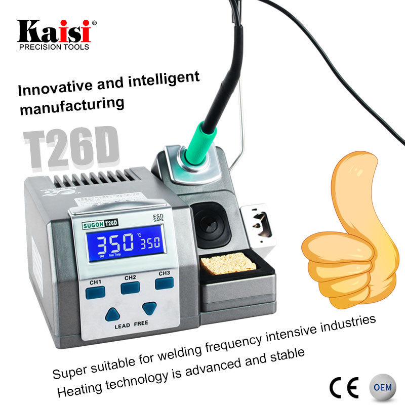 SUGON T26D Welding Table 220V 110V Rework Station Cellphone Repair Tools Hot Air Soldering Station