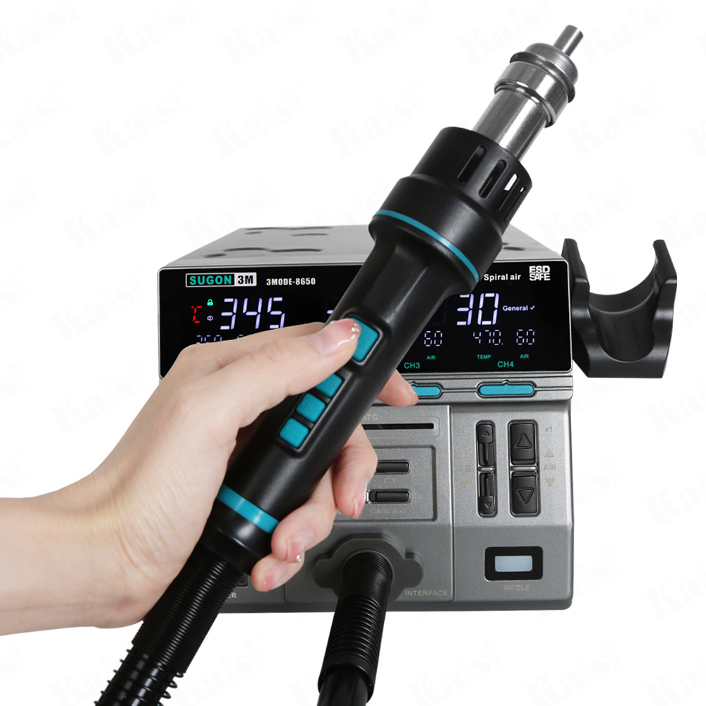 SUGON 8650 Professional Rework Soldering Station Heat Gun Mobile Phone Repair Tool Hot Air Gun