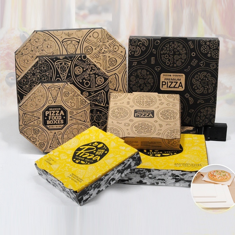 Wholesale high quality Custom cheap paper boxes pizzas 7/10/12 inch Paper pizza boxes