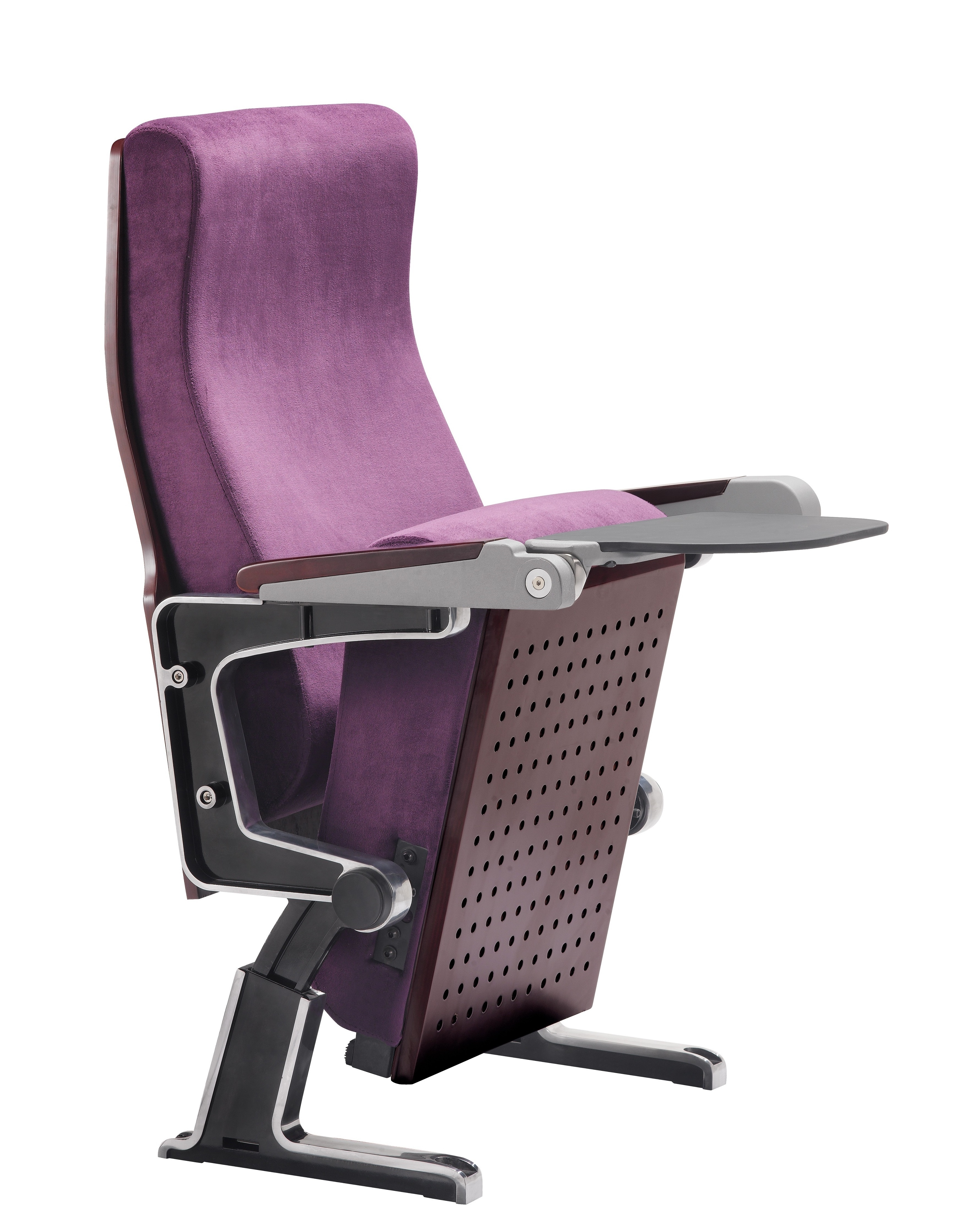 dark purple wooden auditorium seating  cinema chair auditorium chair