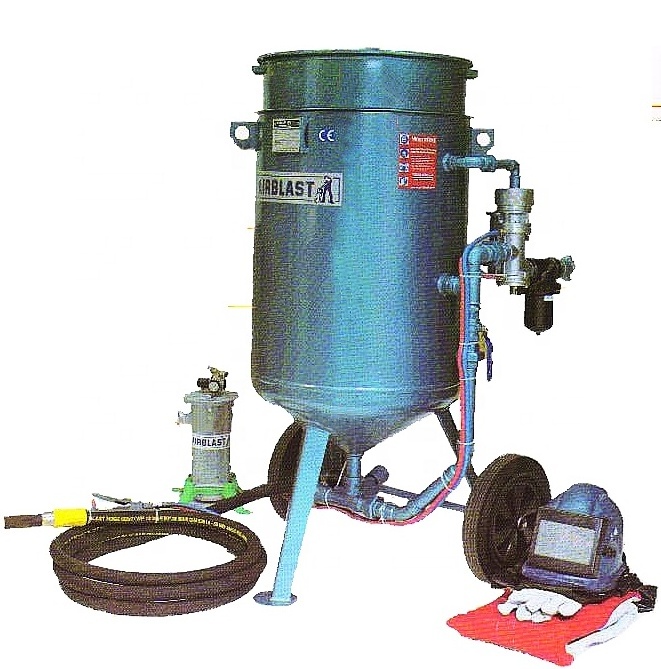 Hot Sale KAITECH Brand portable shot blaster/Shot Blasting Machine/sand blasting pot/Sandblaster/200L