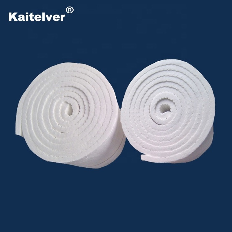 1260 STD heat resistant ceramic wool needled blanket with alumina foil for fireproof flue liner