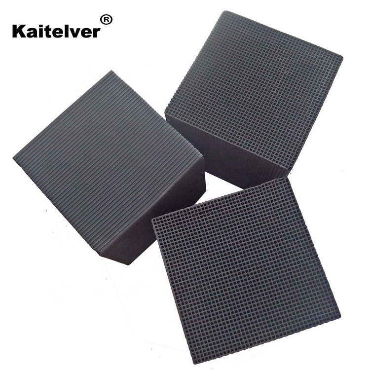 Water resistant honeycomb activated carbon/charcoal monoliths for air filter