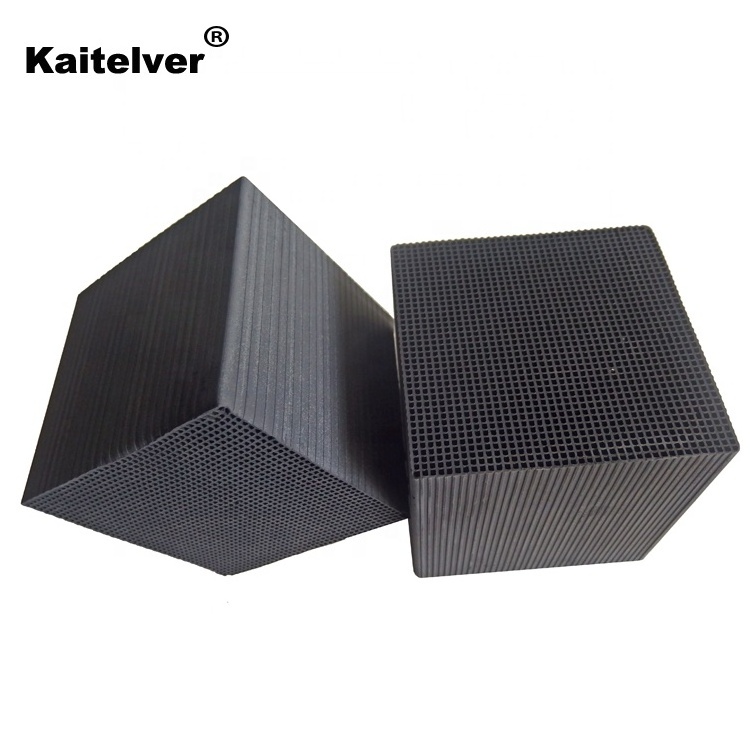 Water resistant honeycomb activated carbon/charcoal monoliths for air filter