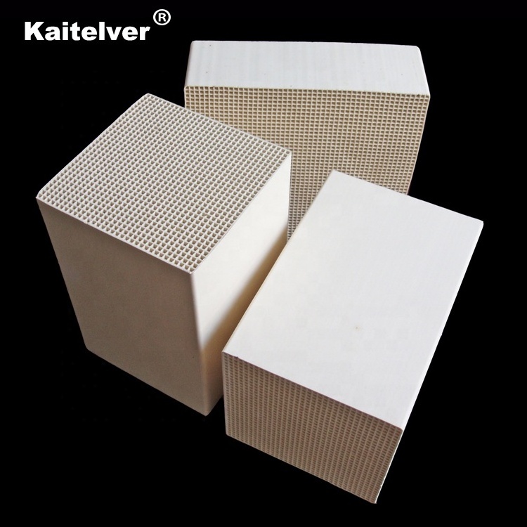 Honeycomb ceramic heat exchanger regenerator alumina porcelain/cordierite heat sink media