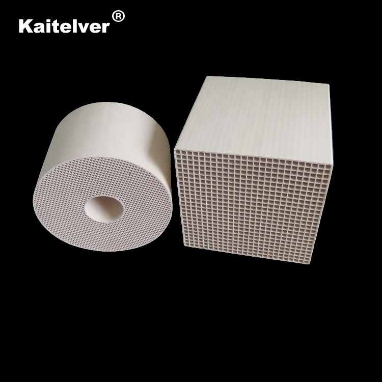 Honeycomb ceramic heat exchanger regenerator alumina porcelain/cordierite heat sink media