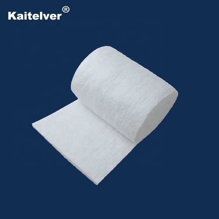 1260 STD heat resistant ceramic wool needled blanket with alumina foil for fireproof flue liner