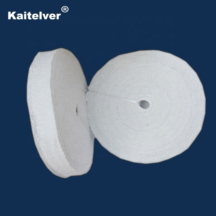 1050 degree fireproof insulation heat furnace ceramic fiber glass tape for flange seal