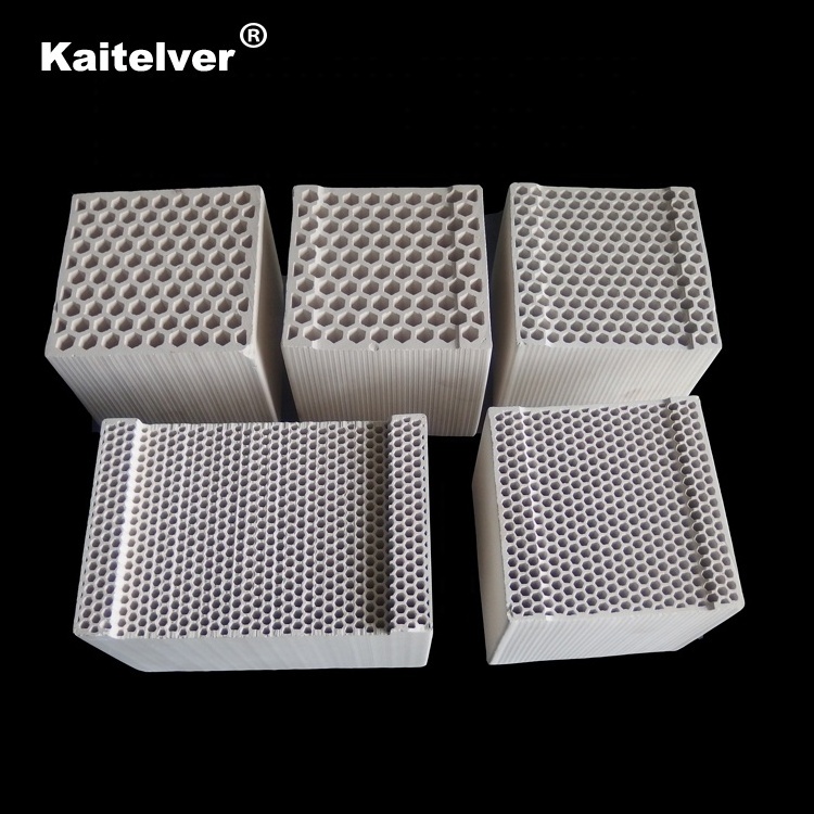 Honeycomb ceramic heat exchanger regenerator alumina porcelain/cordierite heat sink media