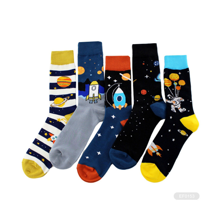 KT2- E0481 mens funny cartoon superhero socks men cartoons character socks