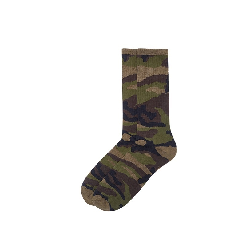 KT2  Army green socks military green terry crew socks for men