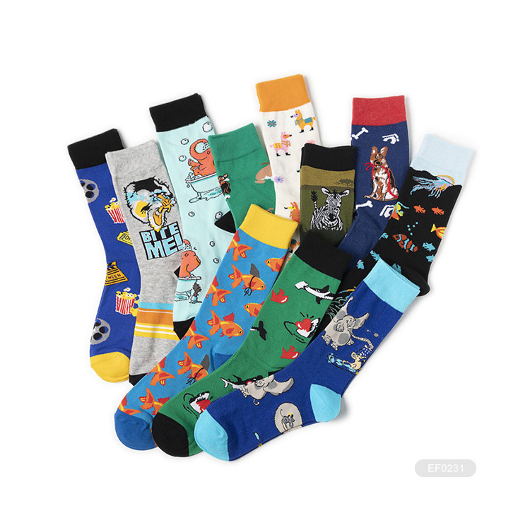 KT2- E0481 mens funny cartoon superhero socks men cartoons character socks