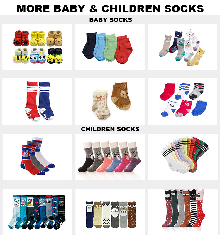 wholesale custom design children cotton cute kids socks for asian teen boys school girl sox jacquard cartoon crew kid sock