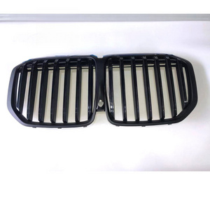 For BMW G07 X7 X5L X6 G05 bumper grille smooth black double seam grille G07 X7 X5L X6 G05 Original grille middle grid