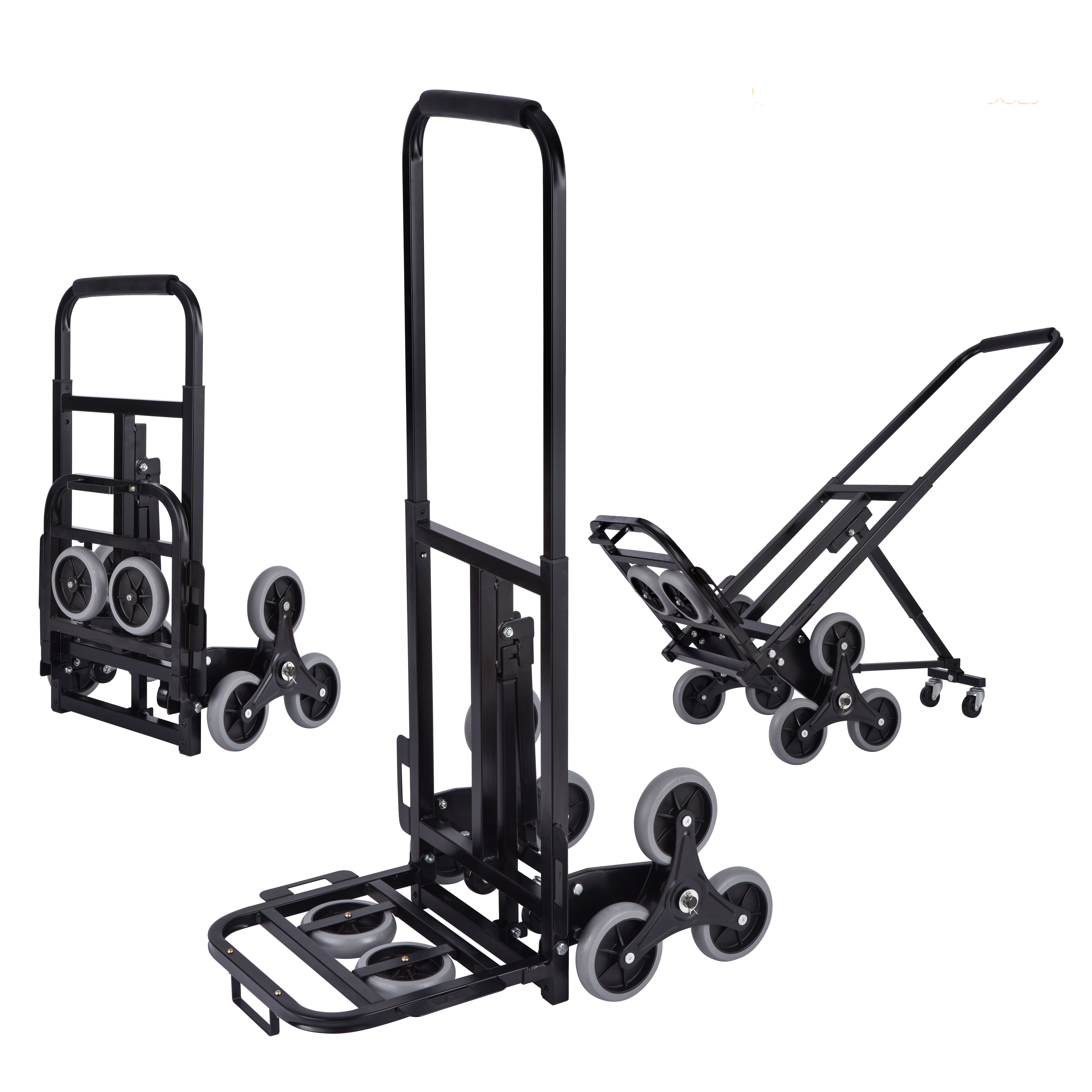 Six-Wheels Portable Multifunctional Push Truck Aluminum Folding Hand Cart Trolley