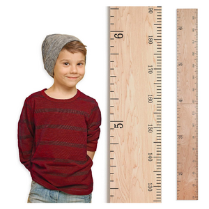 OEM ODM Wooden Kids  Nursery Wall Decor Boys  Girls Room Natural School house Ruler Studio Wooden Ruler Growth Chart