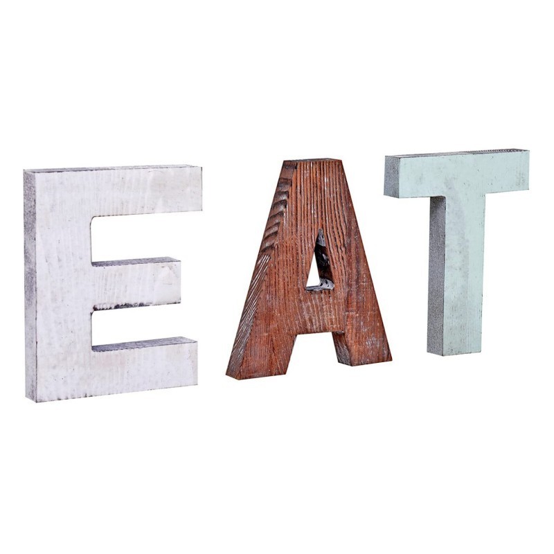 2024 Freestanding Dual Purpose Desk Cutout Letters factory custom big Home Wood Block Word Wooden Wall Sign Decoration