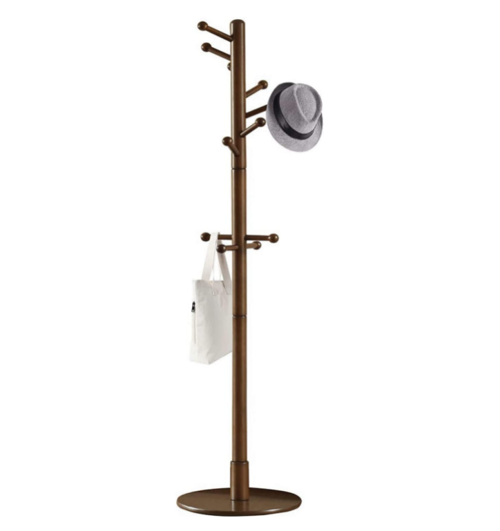 2024 New design Hat Purse Scarves Handbags Umbrella Clothes hanger Tree Sturdy Wooden Coat Rack Stand