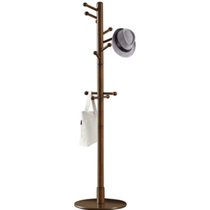 2024 New design Hat Purse Scarves Handbags Umbrella Clothes hanger Tree Sturdy Wooden Coat Rack Stand