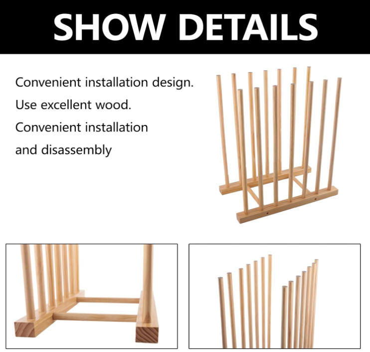 10.7 D x 18.9 W x 23.7 H Canvas Drying Boards Panel Frame Drawing Printed Matter Artwork Wood Art Storage Rack