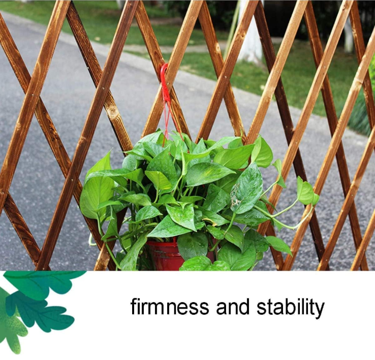 2 Pack Extendable Instant Expandable Freestanding  Home Yard Indoor Outdoor Wood Garden Trellis Wooden Garden Fence