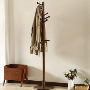 New design Hat Purse Scarves Handbags Umbrella Sturdy Clothes hanger Tree Wooden Coat Rack Stand