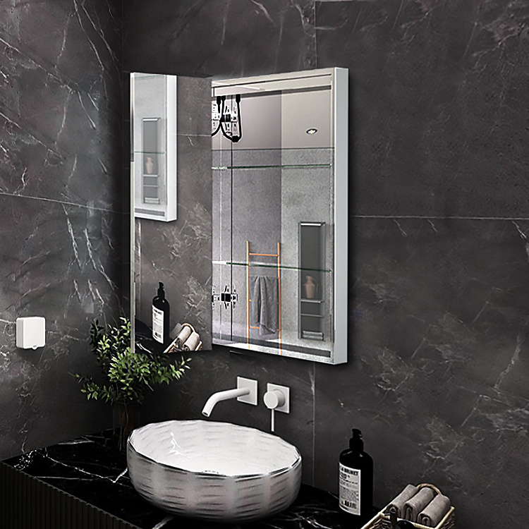 Modern Medicine  smart wall mirror with Motion Sensor Switch  mirror cabinet for bathroom  Bathroom Mirror led Cabinet