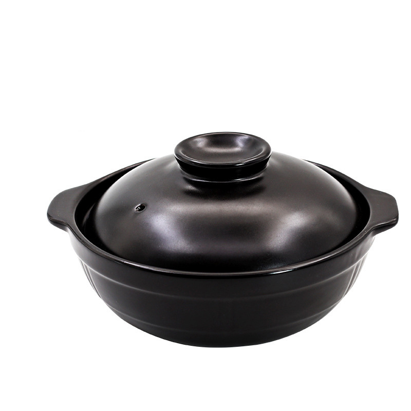 Kitchen Heat Resistant Non Stick 3.5L 4L 6L Round Stew Stock Cookware Porcelain Casserole Ceramic Soup Stock Cooking Pot