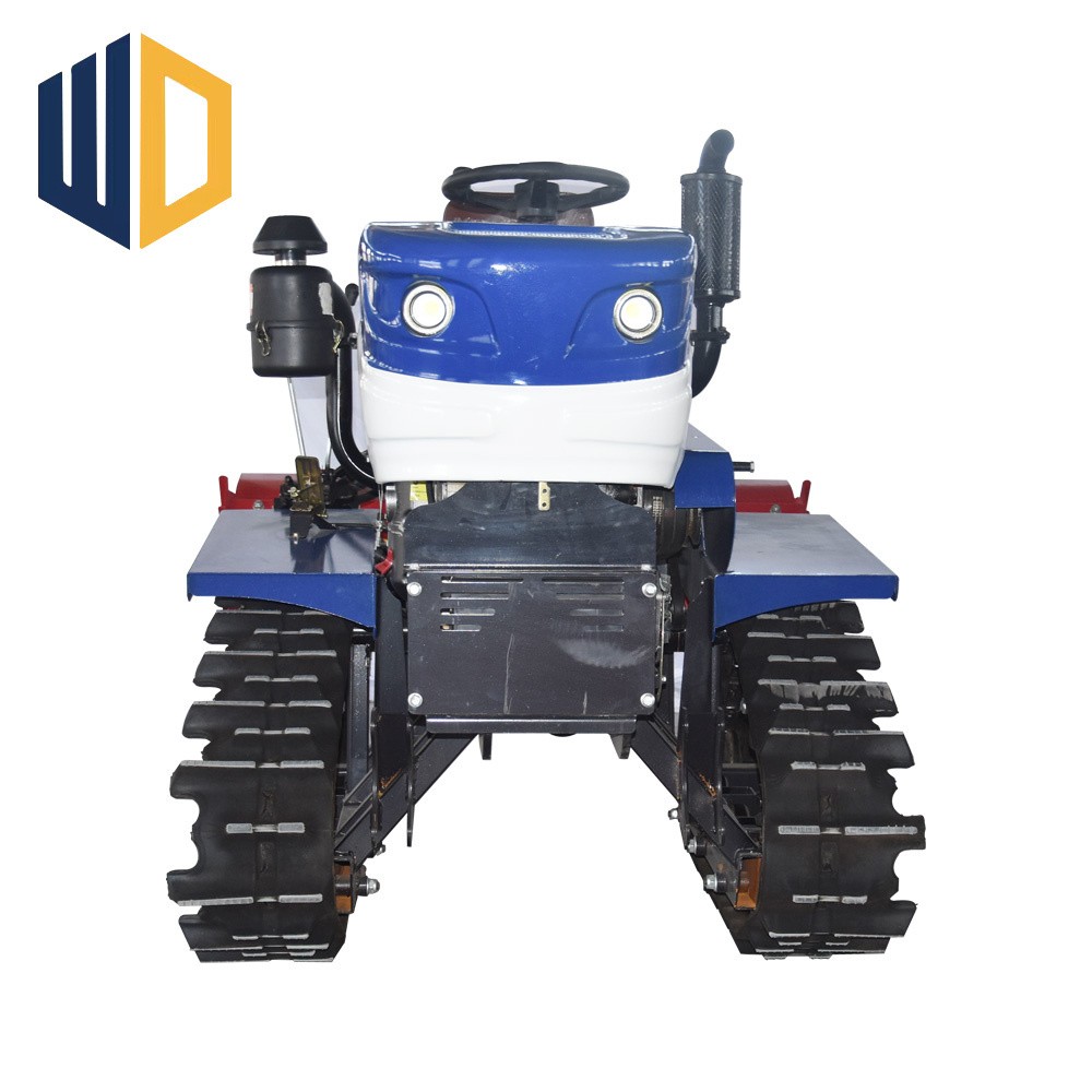 Crawler Tractor Farm Orchard Paddy Field/Mini Tractor With Rotary Tiller Plow Various Agricultural Machinery