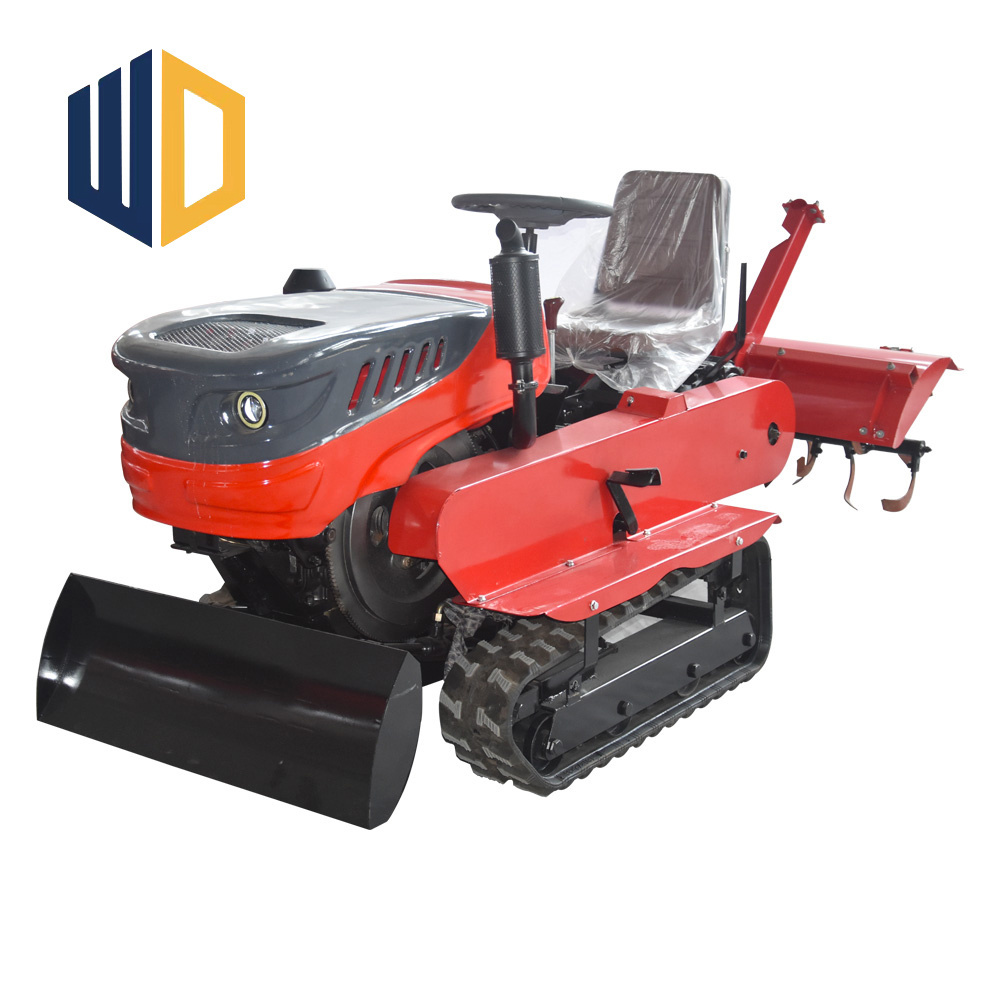 Multi Functional Farming Agricultural Power Tiller 35hp Riding Crawler Tractor Diesel Mini Tractor