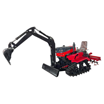 Professional Manufacture Supply Rotary Tiller Small Tractor 4x4 Mini Farm 2wd 25 Hp Sitting Track Rotary Cultivator