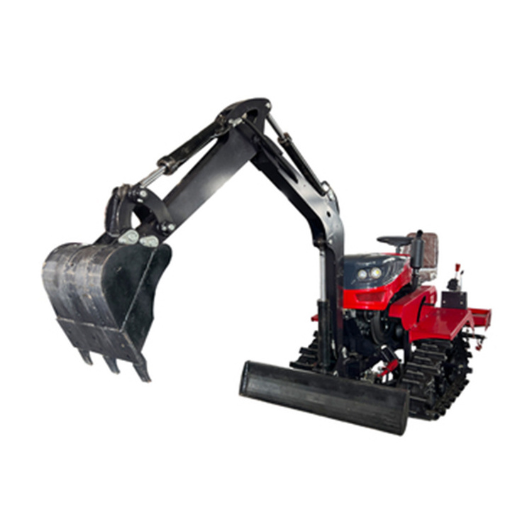 Professional Manufacture Supply Rotary Tiller Small Tractor 4x4 Mini Farm 2wd 25 Hp Sitting Track Rotary Cultivator