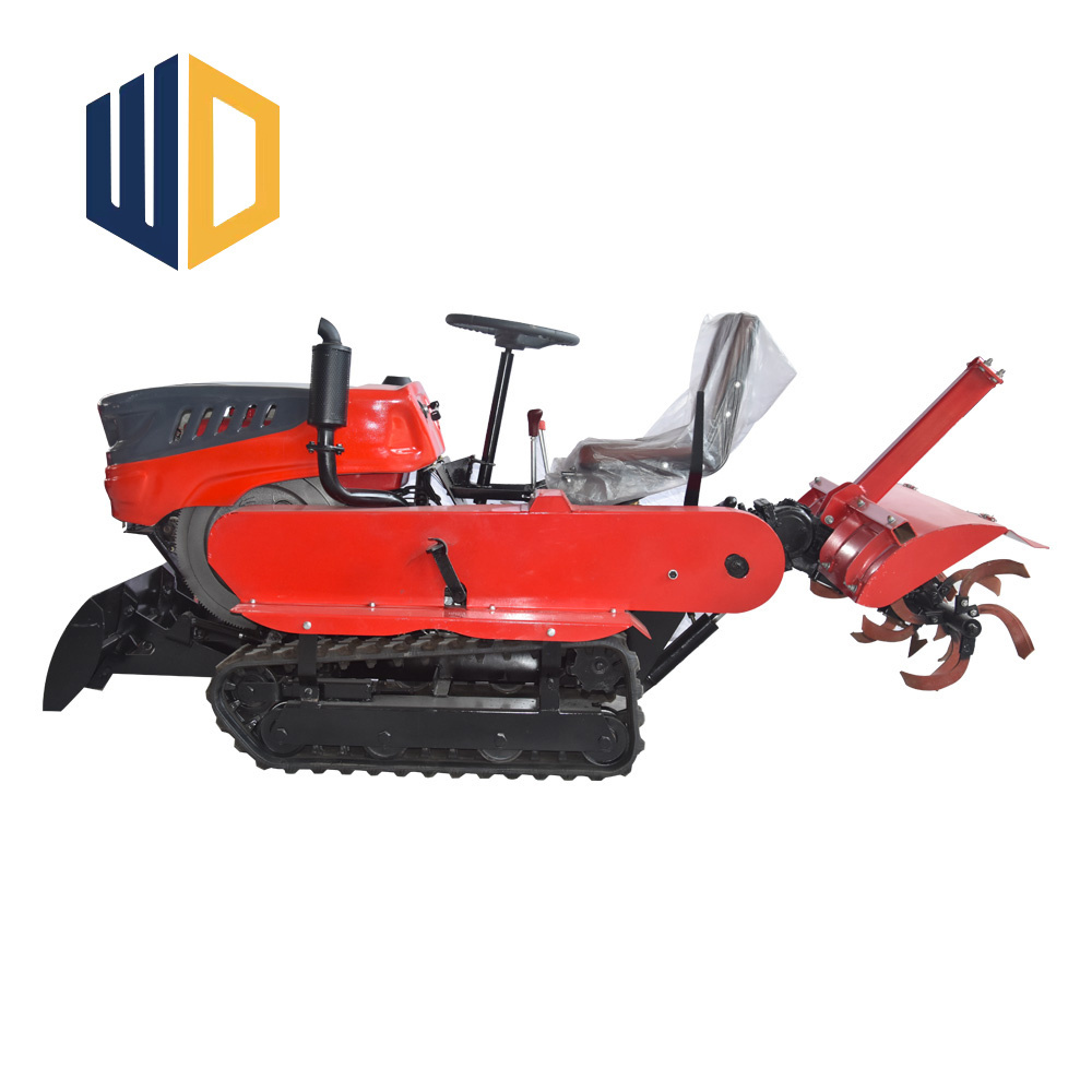 Multi Functional Farming Agricultural Power Tiller 35hp Riding Crawler Tractor Diesel Mini Tractor