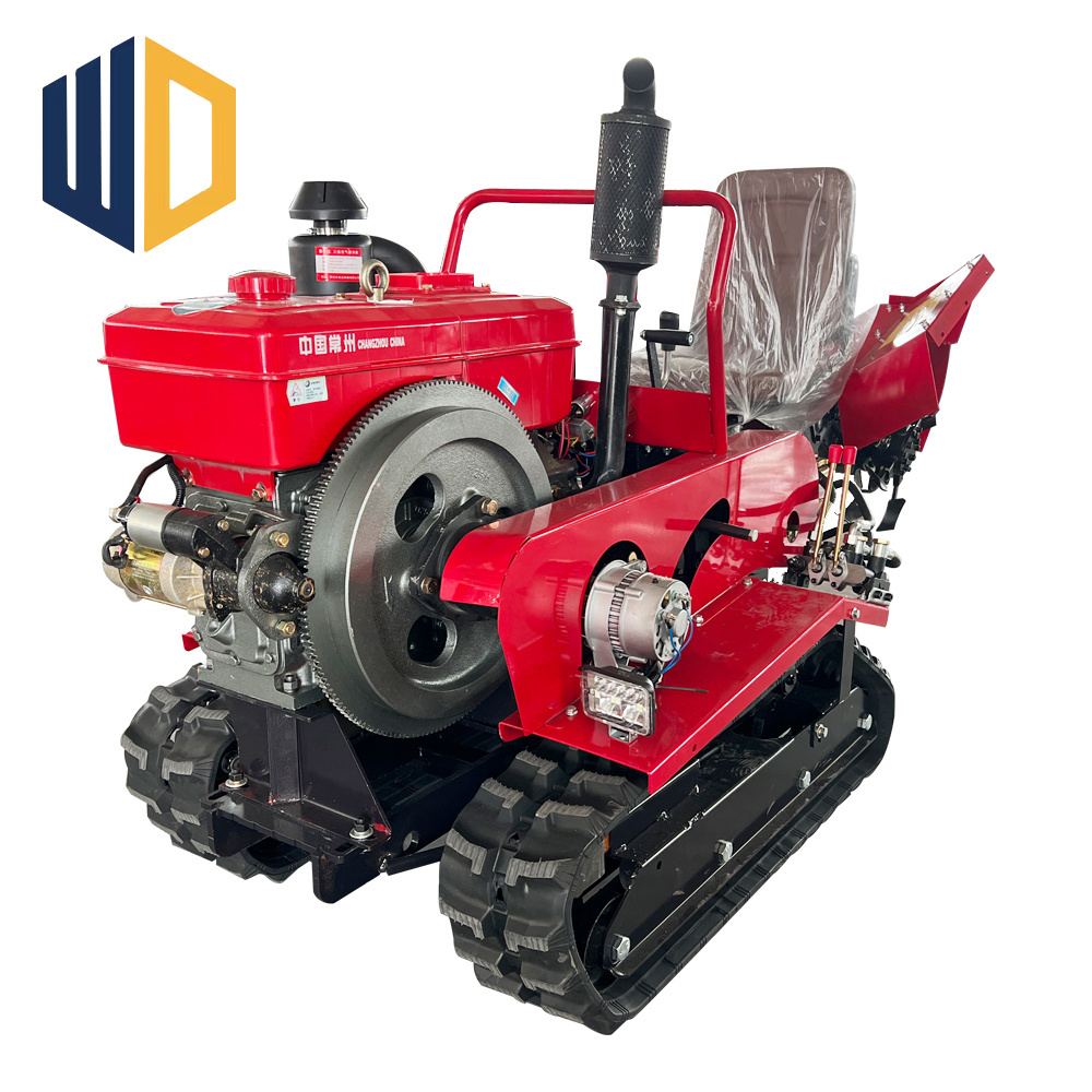 Multi Functional Farming Agricultural Power Tiller 35hp Riding Crawler Tractor Diesel Mini Tractor