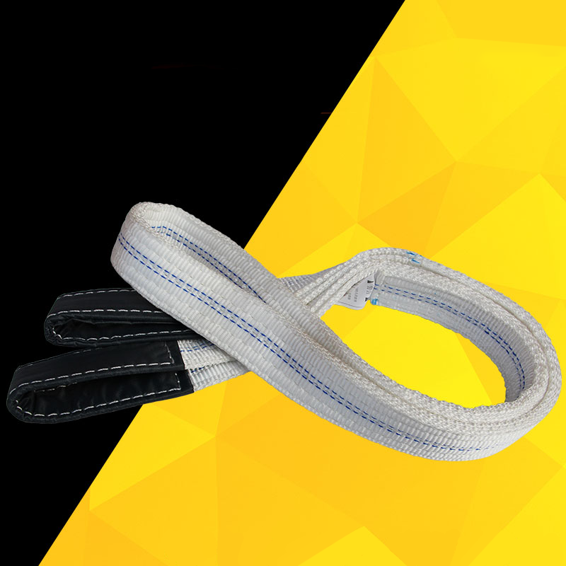 2 TON heavy duty lifting slings belt industrial white sling for crane webbing working lifting belt