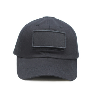 custom black tactical baseball cap hat