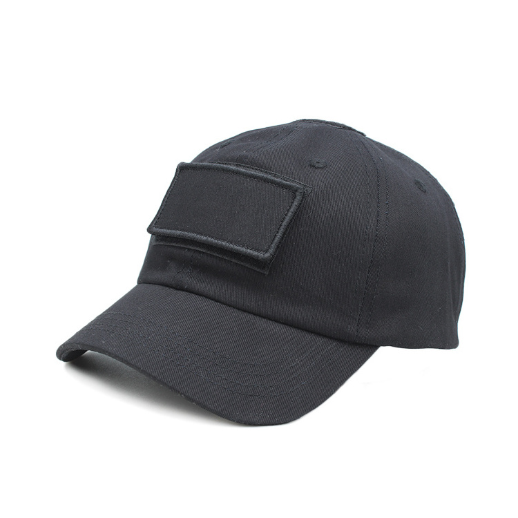 custom black tactical baseball cap hat